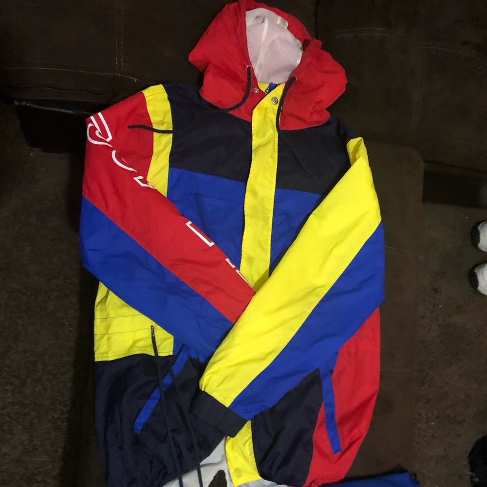 jacket with matching sweat pants